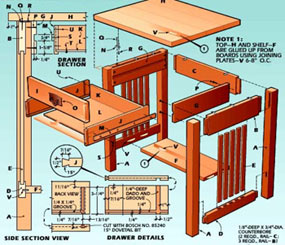 tekeningen van steigerhout meubels 